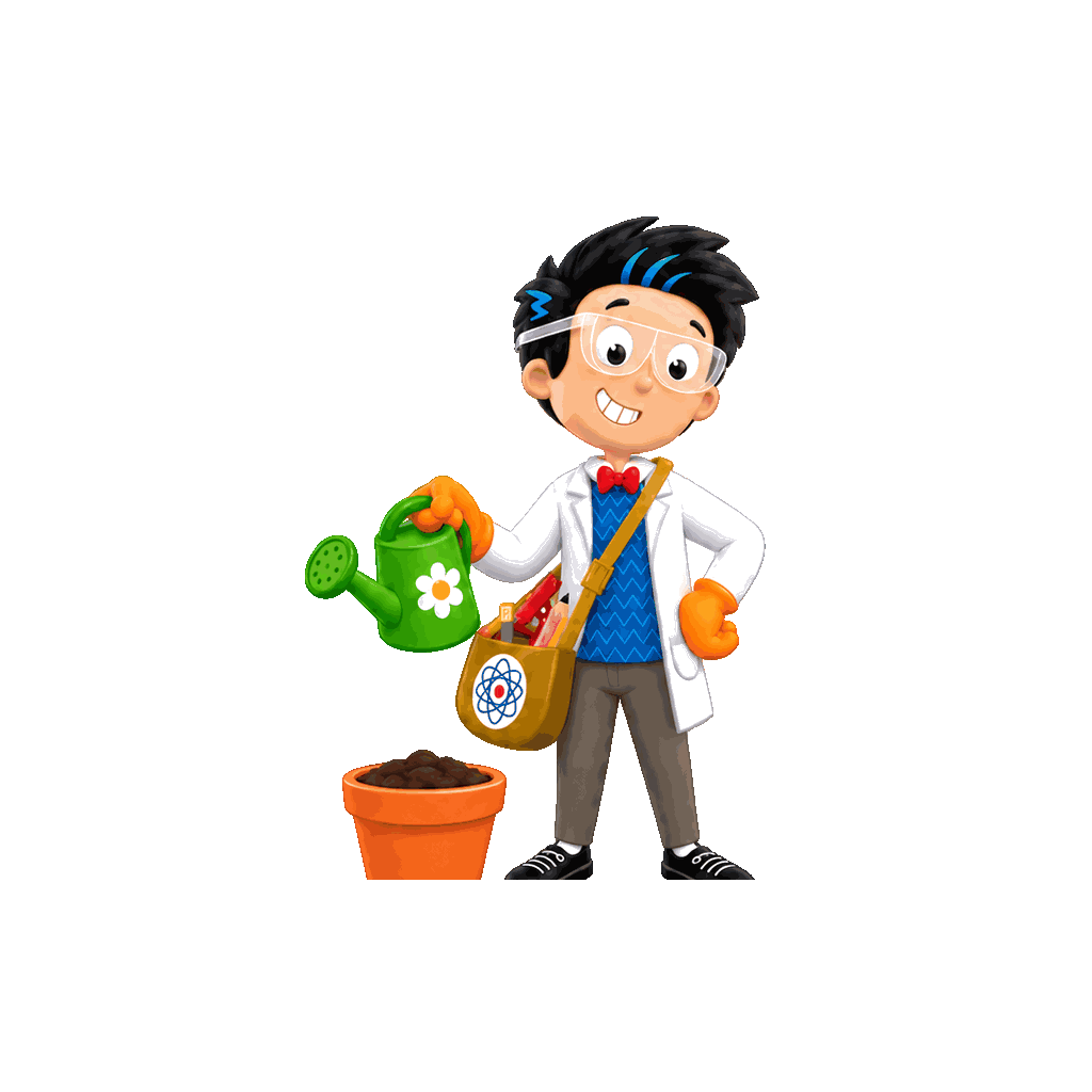 Mascot demonstrating observation