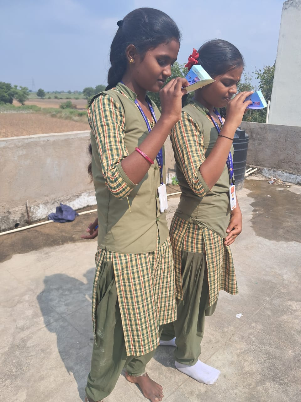Students exploring a hands-on viewing activity