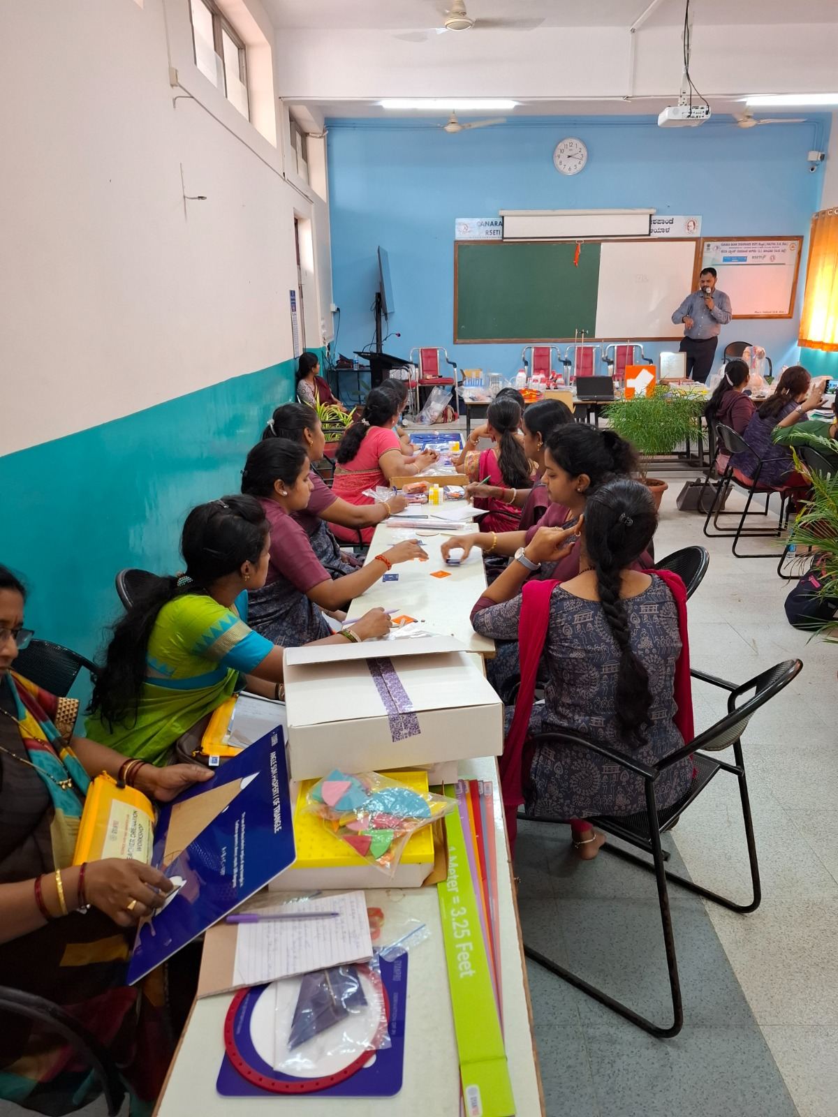 Teachers taking part in a practical capacity-building session
