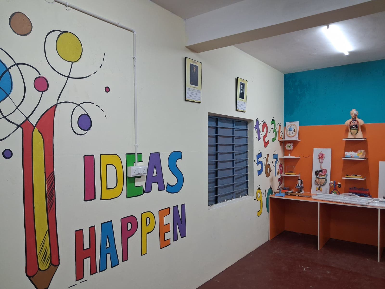 A completed school STEM learning room