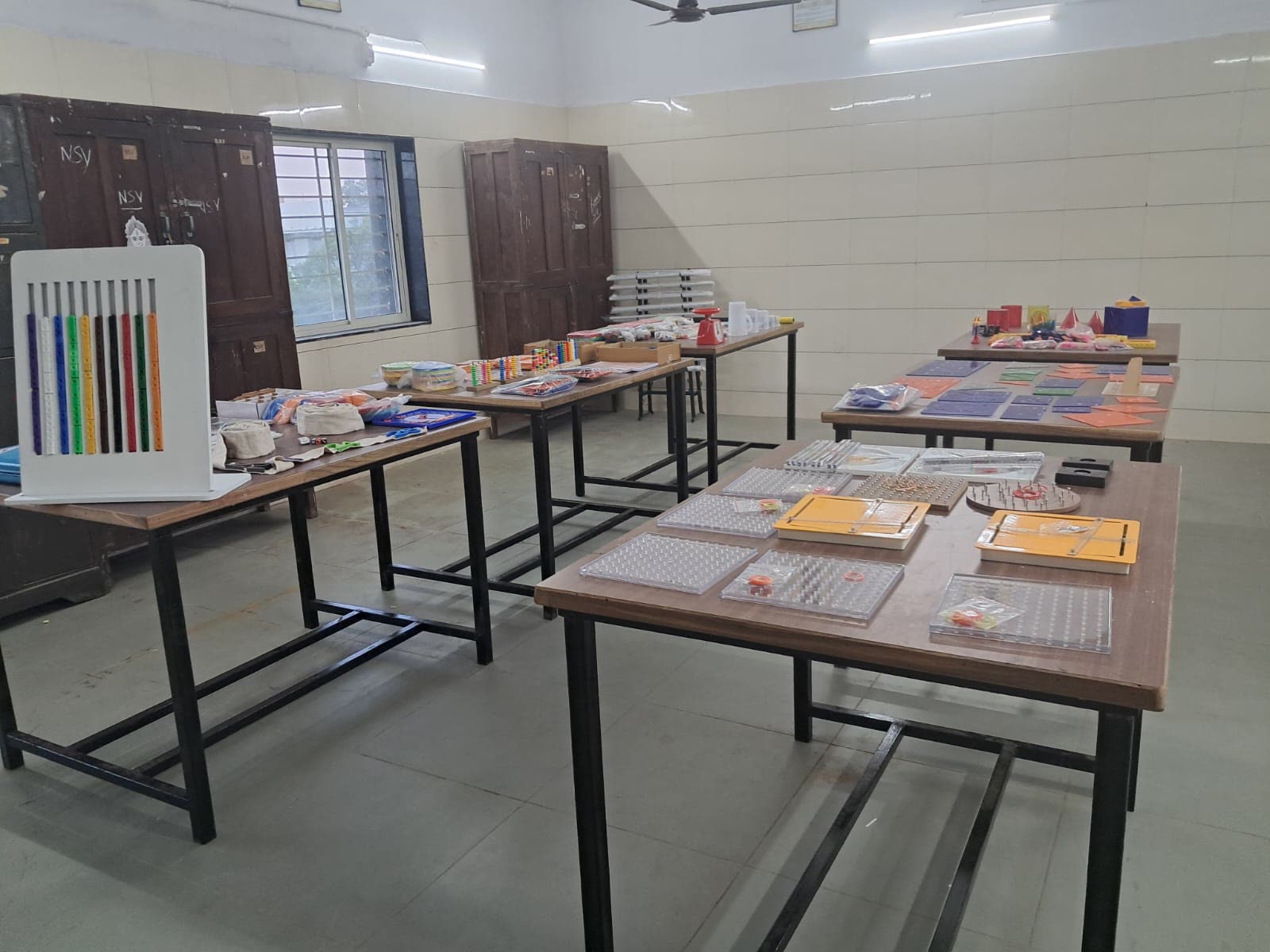 A completed mathematics laboratory with activity resources