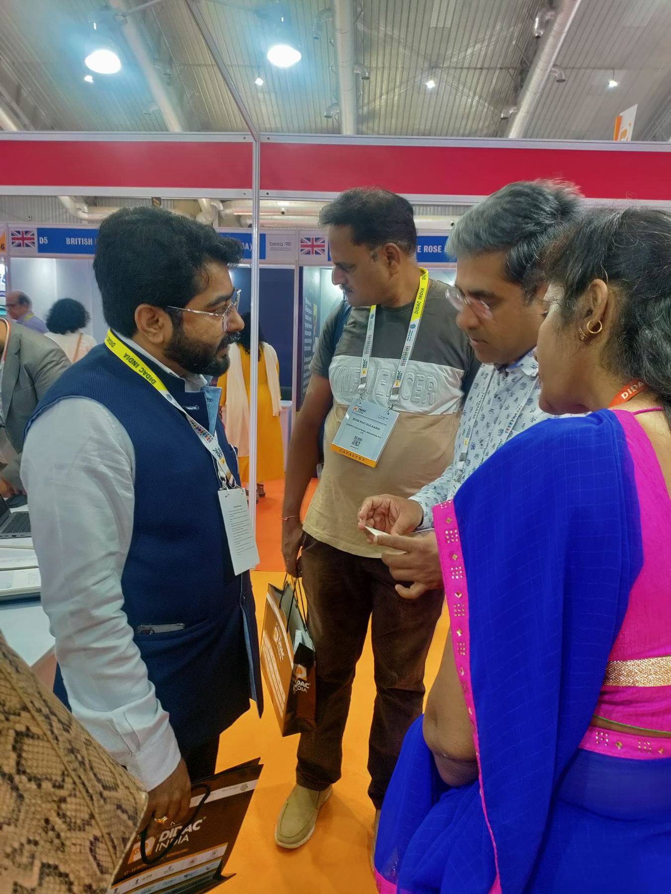 The GyanPro team discussing programme implementation with partners